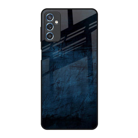 Dark Blue Grunge Samsung Galaxy M52 5G Glass Back Cover Online