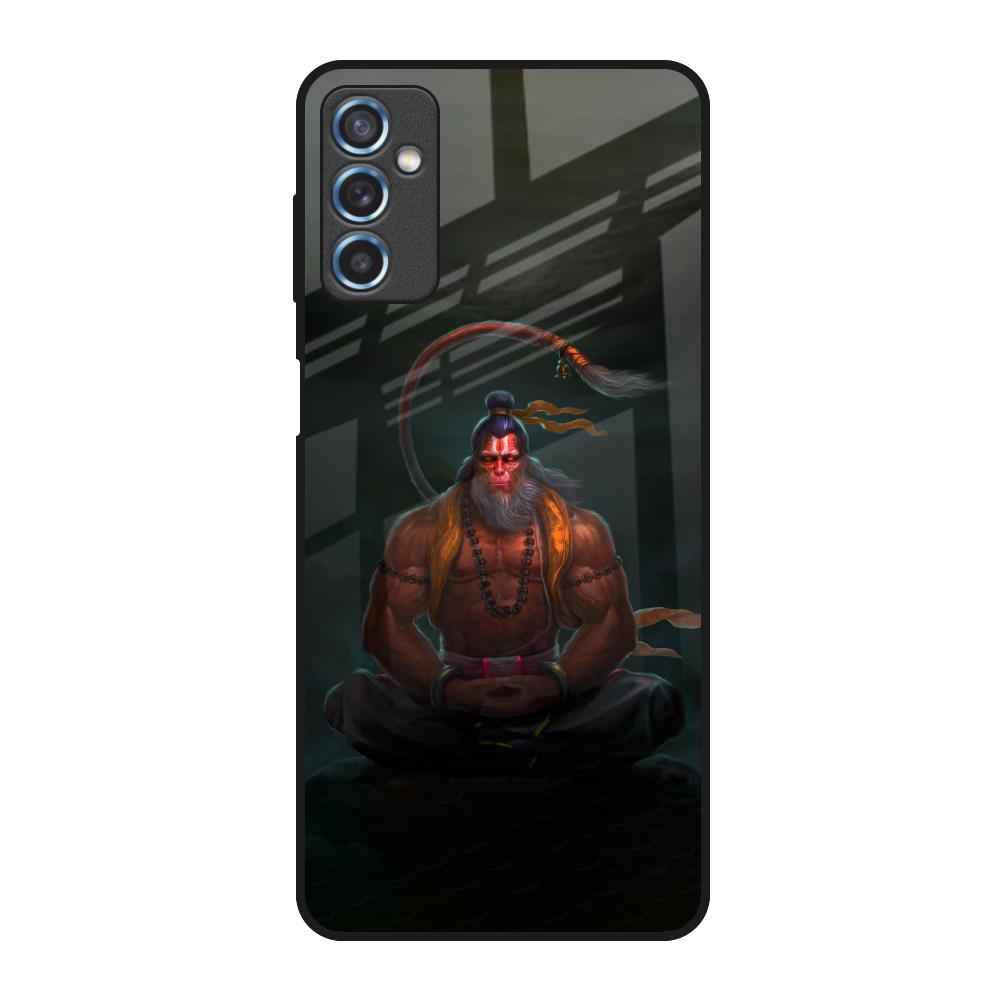 Lord Hanuman Animated Samsung Galaxy M52 5G Glass Back Cover Online