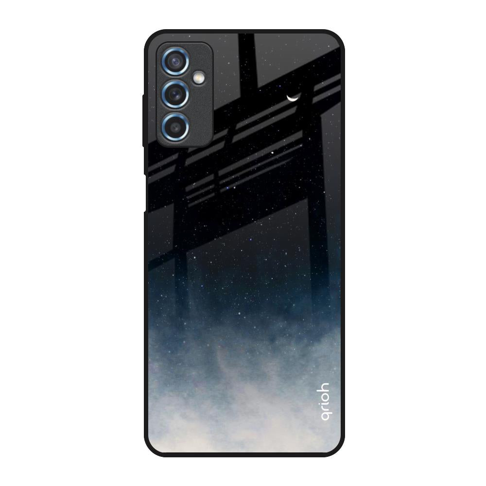 Black Aura Samsung Galaxy M52 5G Glass Back Cover Online