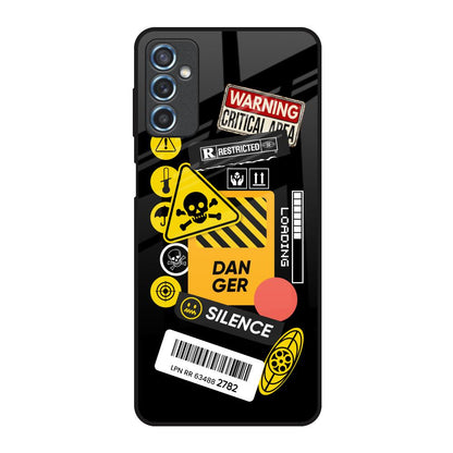 Danger Signs Samsung Galaxy M52 5G Glass Back Cover Online