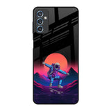 Retro Astronaut Samsung Galaxy M52 5G Glass Back Cover Online