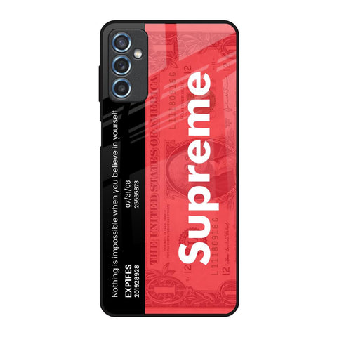 Supreme Ticket Samsung Galaxy M52 5G Glass Back Cover Online