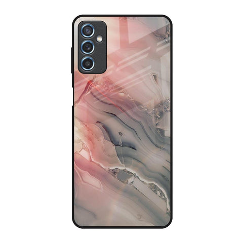 Pink And Grey Marble Samsung Galaxy M52 5G Glass Back Cover Online