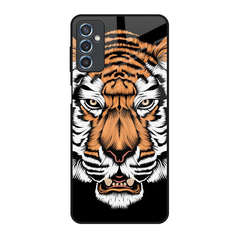 Angry Tiger Samsung Galaxy M52 5G Glass Back Cover Online