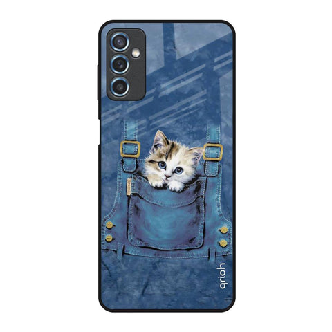 Kitty In Pocket Samsung Galaxy M52 5G Glass Back Cover Online