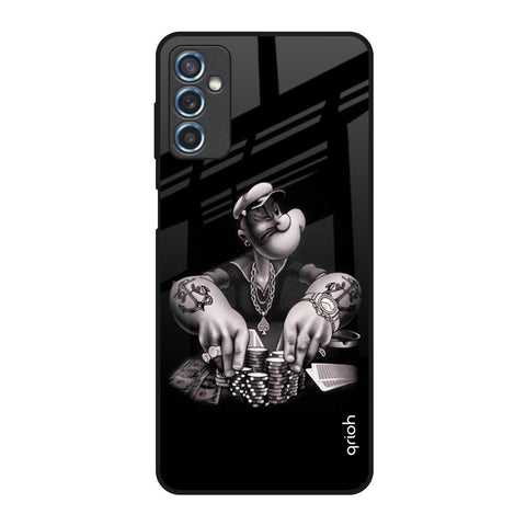 Gambling Problem Samsung Galaxy M52 5G Glass Back Cover Online