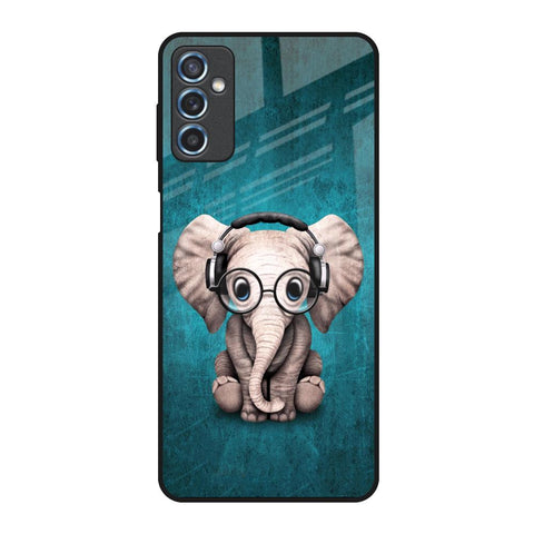 Adorable Baby Elephant Samsung Galaxy M52 5G Glass Back Cover Online