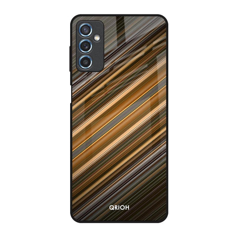 Diagonal Slash Pattern Samsung Galaxy M52 5G Glass Back Cover Online