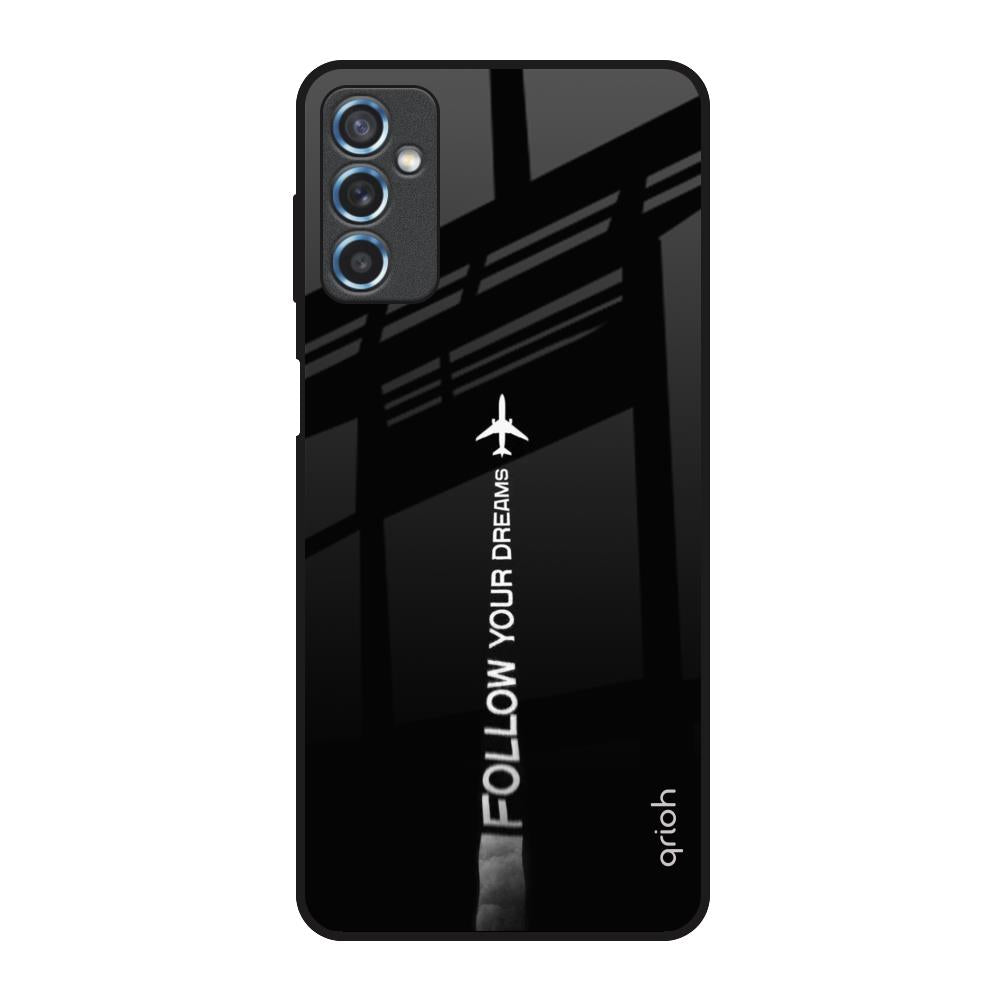 Follow Your Dreams Samsung Galaxy M52 5G Glass Back Cover Online