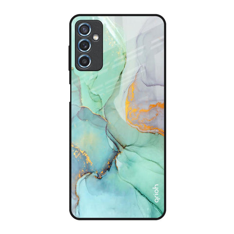 Green Marble Samsung Galaxy M52 5G Glass Back Cover Online