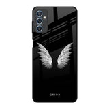 White Angel Wings Samsung Galaxy M52 5G Glass Back Cover Online