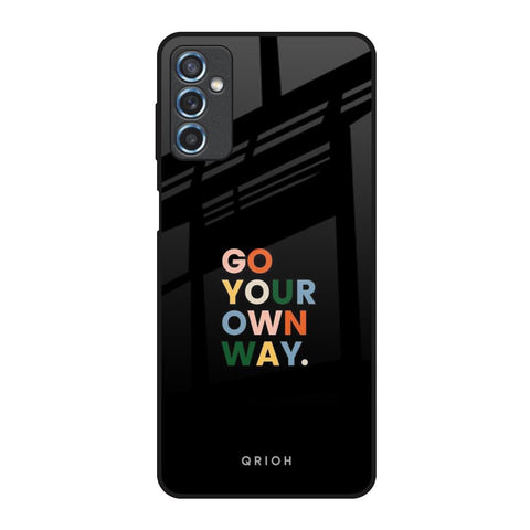 Go Your Own Way Samsung Galaxy M52 5G Glass Back Cover Online