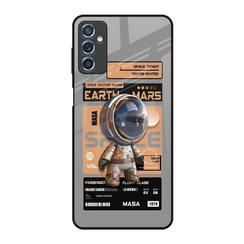 Space Ticket Samsung Galaxy M52 5G Glass Back Cover Online