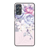 Elegant Floral Samsung Galaxy M52 5G Glass Back Cover Online