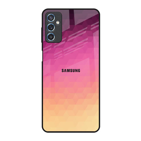 Geometric Pink Diamond Samsung Galaxy M52 5G Glass Back Cover Online