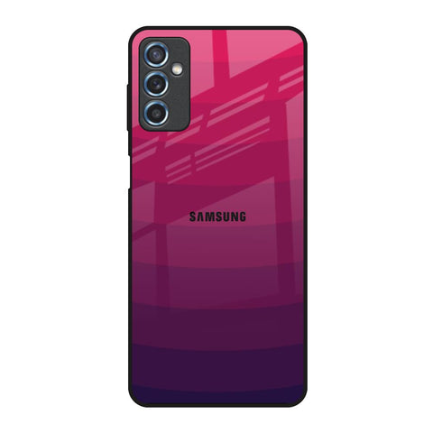 Wavy Pink Pattern Samsung Galaxy M52 5G Glass Back Cover Online