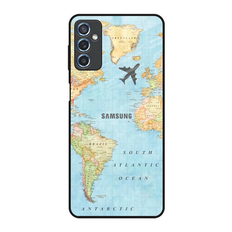 Fly Around The World Samsung Galaxy M52 5G Glass Back Cover Online