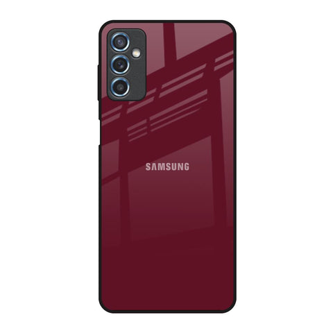 Classic Burgundy Samsung Galaxy M52 5G Glass Back Cover Online