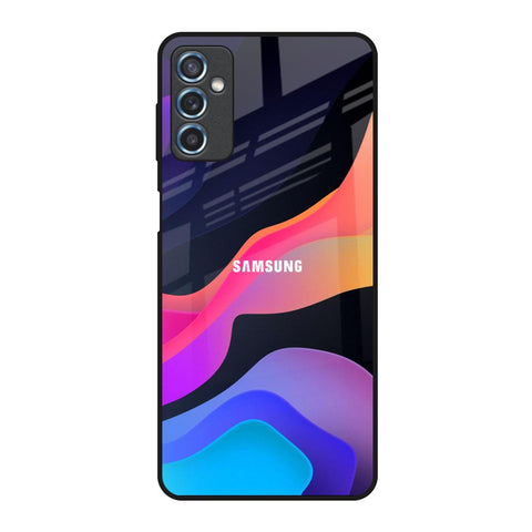 Colorful Fluid Samsung Galaxy M52 5G Glass Back Cover Online