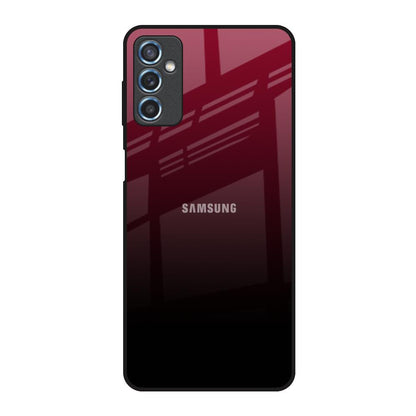 Wine Red Samsung Galaxy M52 5G Glass Back Cover Online