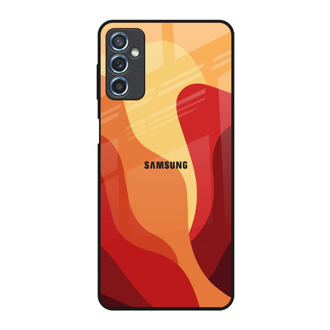 Magma Color Pattern Samsung Galaxy M52 5G Glass Back Cover Online