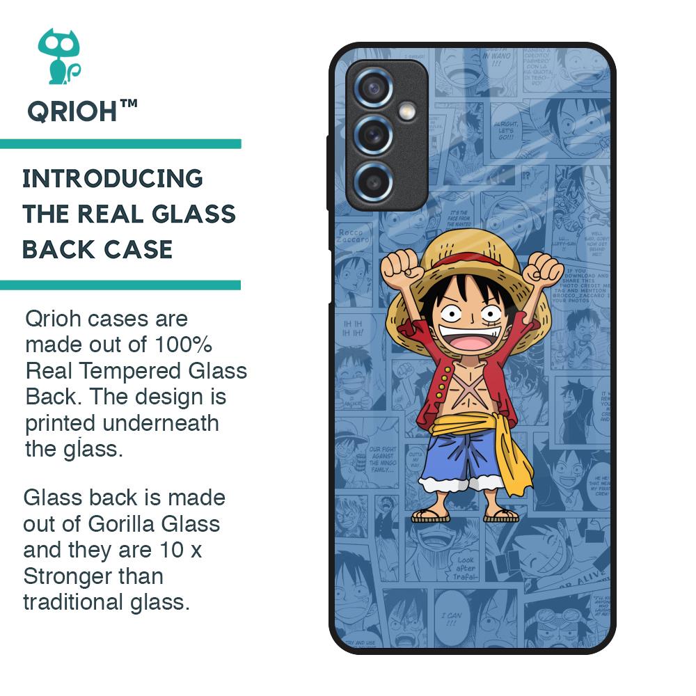 Chubby Anime Glass Case for Samsung Galaxy M52 5G