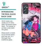 Radha Krishna Art Glass Case for Samsung Galaxy M52 5G