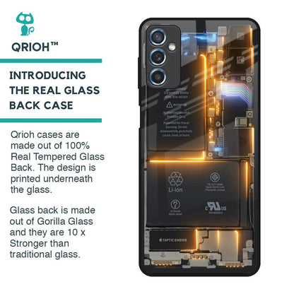 Glow Up Skeleton Glass Case for Samsung Galaxy M52 5G
