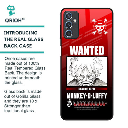 Luffy Wanted Glass Case for Samsung Galaxy M52 5G