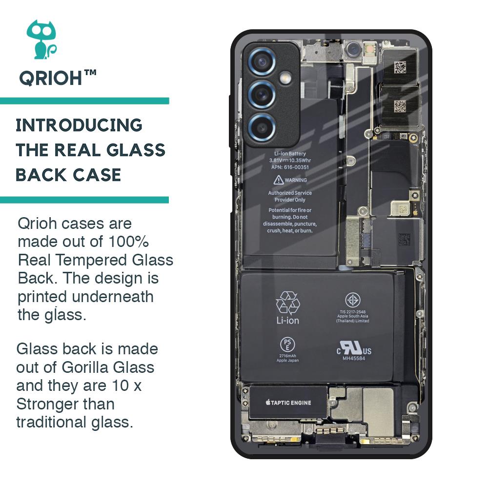 Skeleton Inside Glass Case for Samsung Galaxy M52 5G