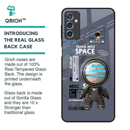 Space Travel Glass Case for Samsung Galaxy M52 5G