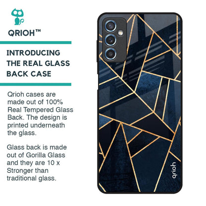 Abstract Tiles Glass Case for Samsung Galaxy M52 5G