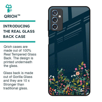 Small Garden Glass Case For Samsung Galaxy M52 5G