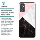 Marble Collage Art Glass Case For Samsung Galaxy M52 5G