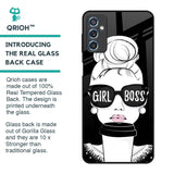 Girl Boss Glass Case For Samsung Galaxy M52 5G