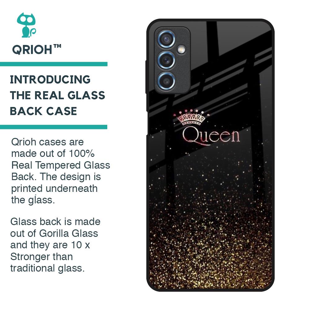I Am The Queen Glass Case for Samsung Galaxy M52 5G