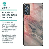 Pink And Grey Marble Glass Case For Samsung Galaxy M52 5G