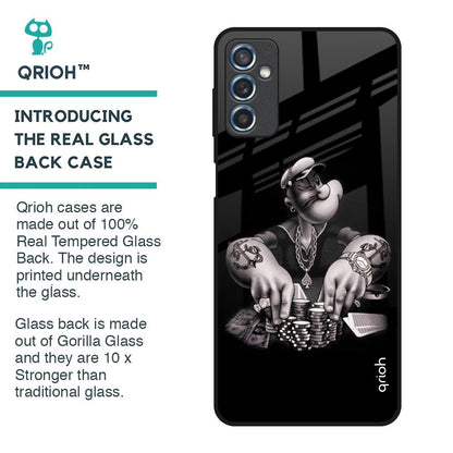 Gambling Problem Glass Case For Samsung Galaxy M52 5G