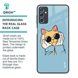 Adorable Cute Kitty Glass Case For Samsung Galaxy M52 5G