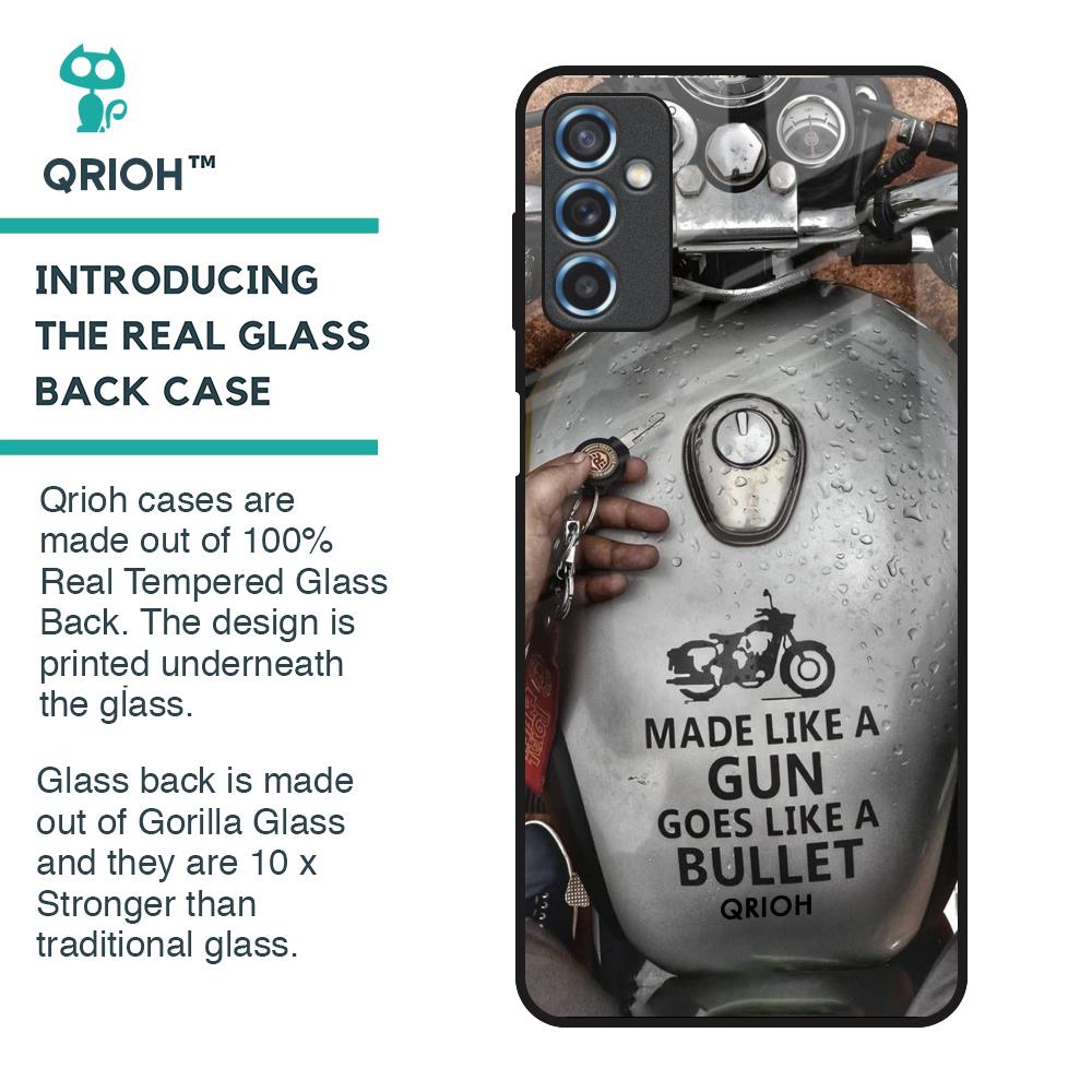 Royal Bike Glass Case for Samsung Galaxy M52 5G