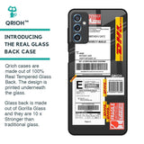 Cool Barcode Label Glass Case For Samsung Galaxy M52 5G