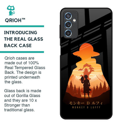 Luffy One Piece Glass Case for Samsung Galaxy M52 5G