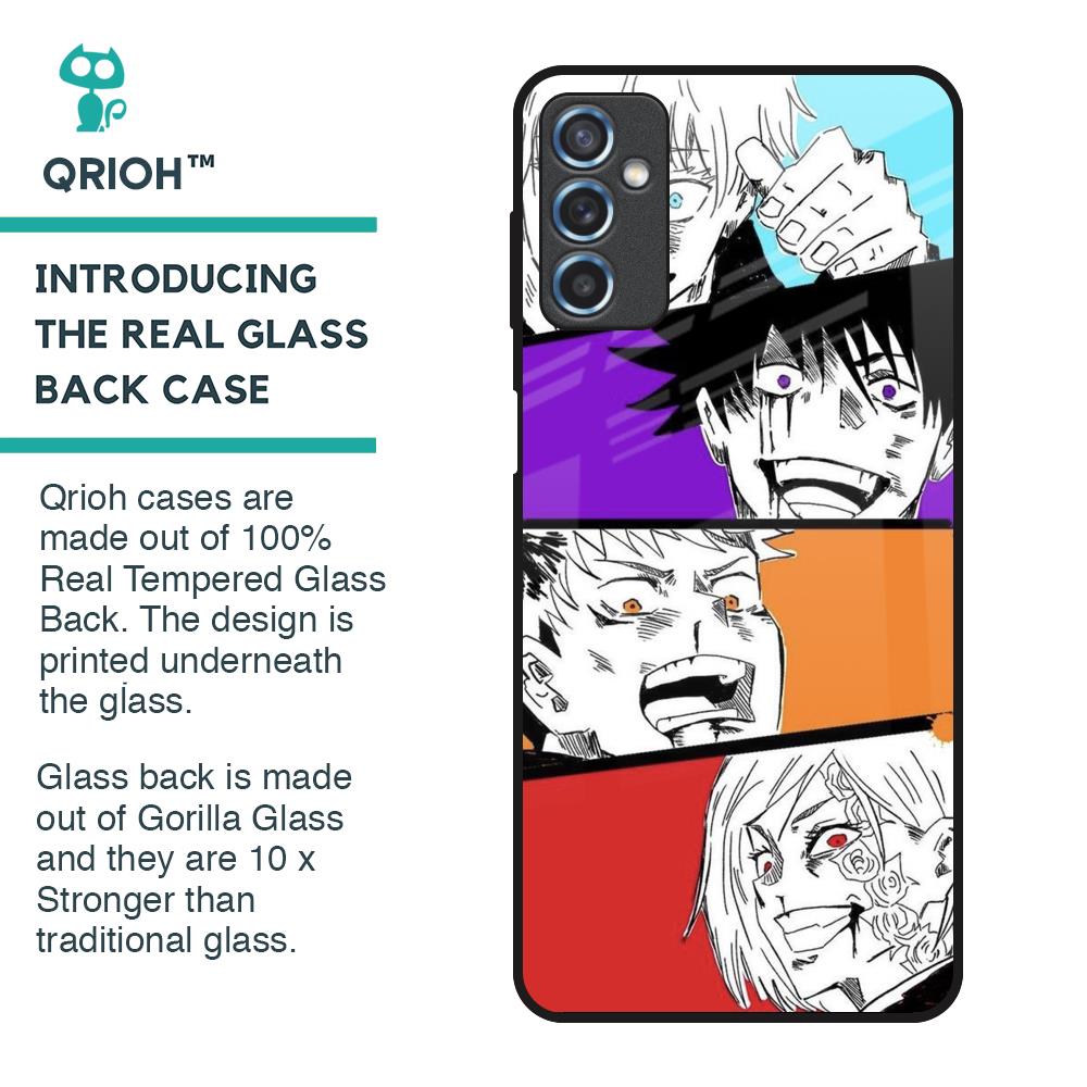 Anime Sketch Glass Case for Samsung Galaxy M52 5G