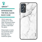 Modern White Marble Glass Case for Samsung Galaxy M52 5G