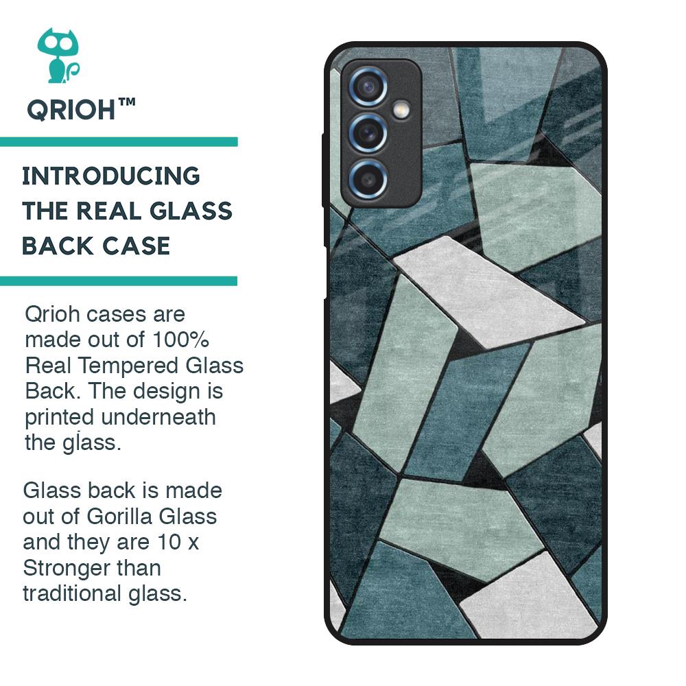 Abstact Tiles Glass Case for Samsung Galaxy M52 5G