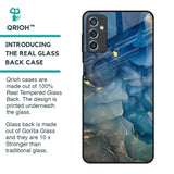 Blue Cool Marble Glass Case for Samsung Galaxy M52 5G