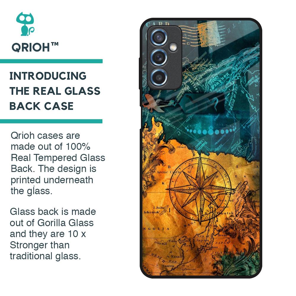 Architecture Map Glass Case for Samsung Galaxy M52 5G