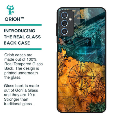 Architecture Map Glass Case for Samsung Galaxy M52 5G