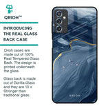 Deep Ocean Marble Glass Case for Samsung Galaxy M52 5G