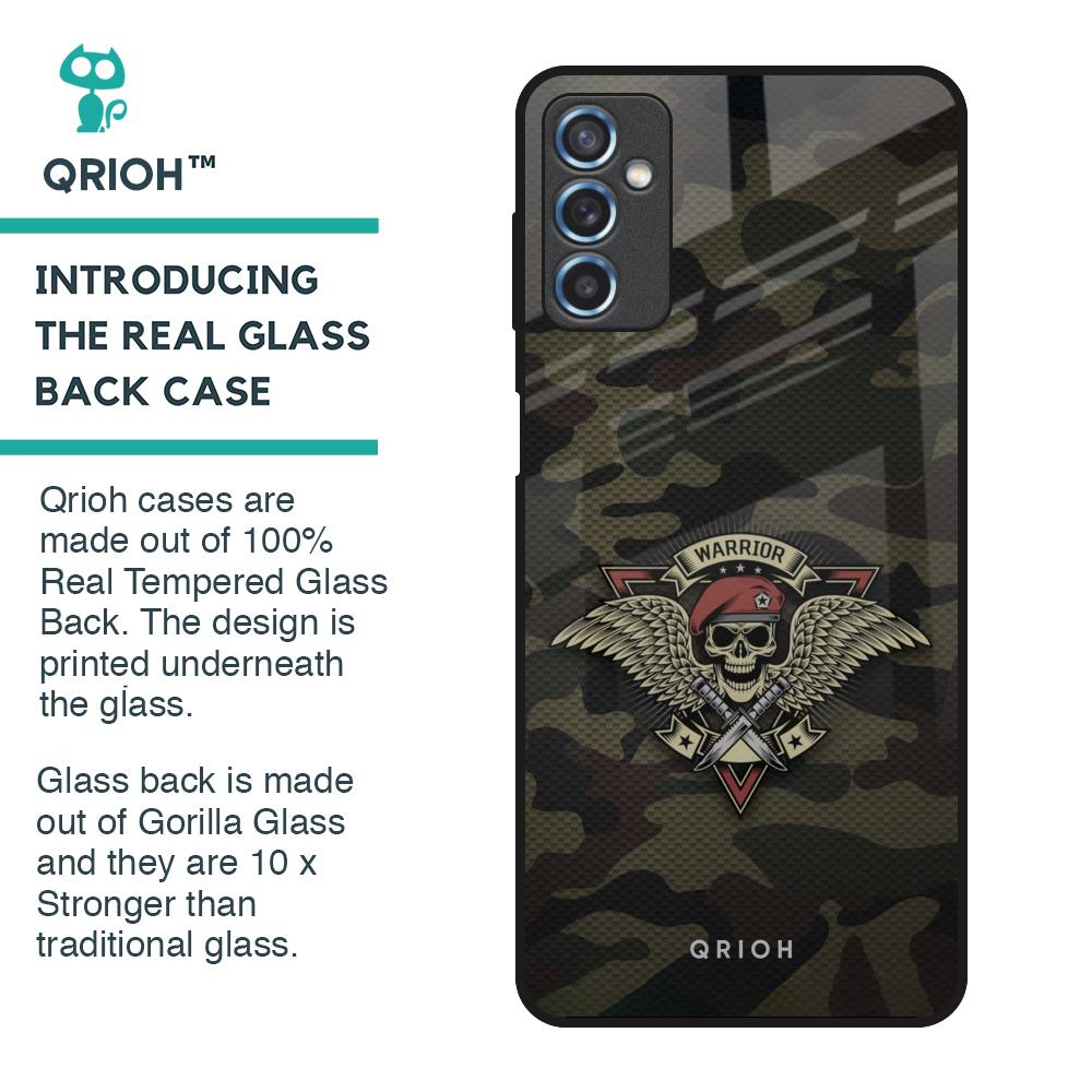 Army Warrior Glass Case for Samsung Galaxy M52 5G